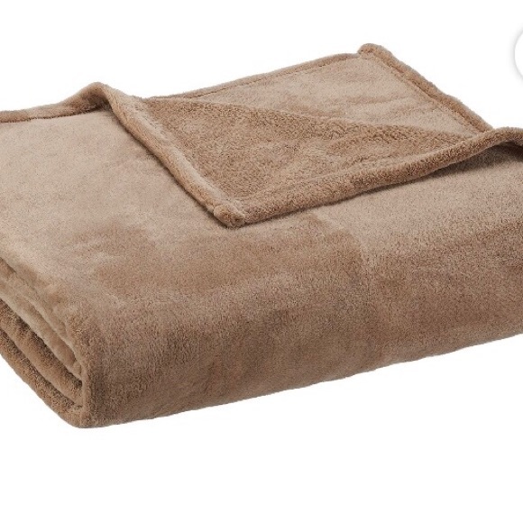 NWT! Super Soft Oversized 90”x90” Plush Blanket FULL / QUEEN Brownstone - Picture 8 of 10
